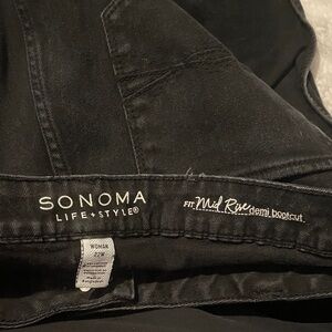 Sonoma Black Denim Bootcut Jeans